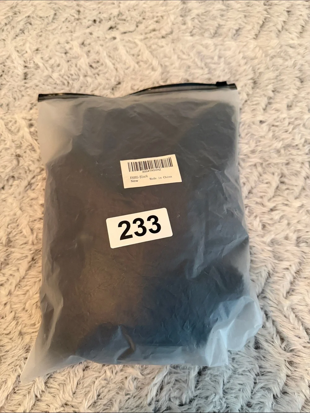 Plush Black Face Mask Hood one size men or women NWOT